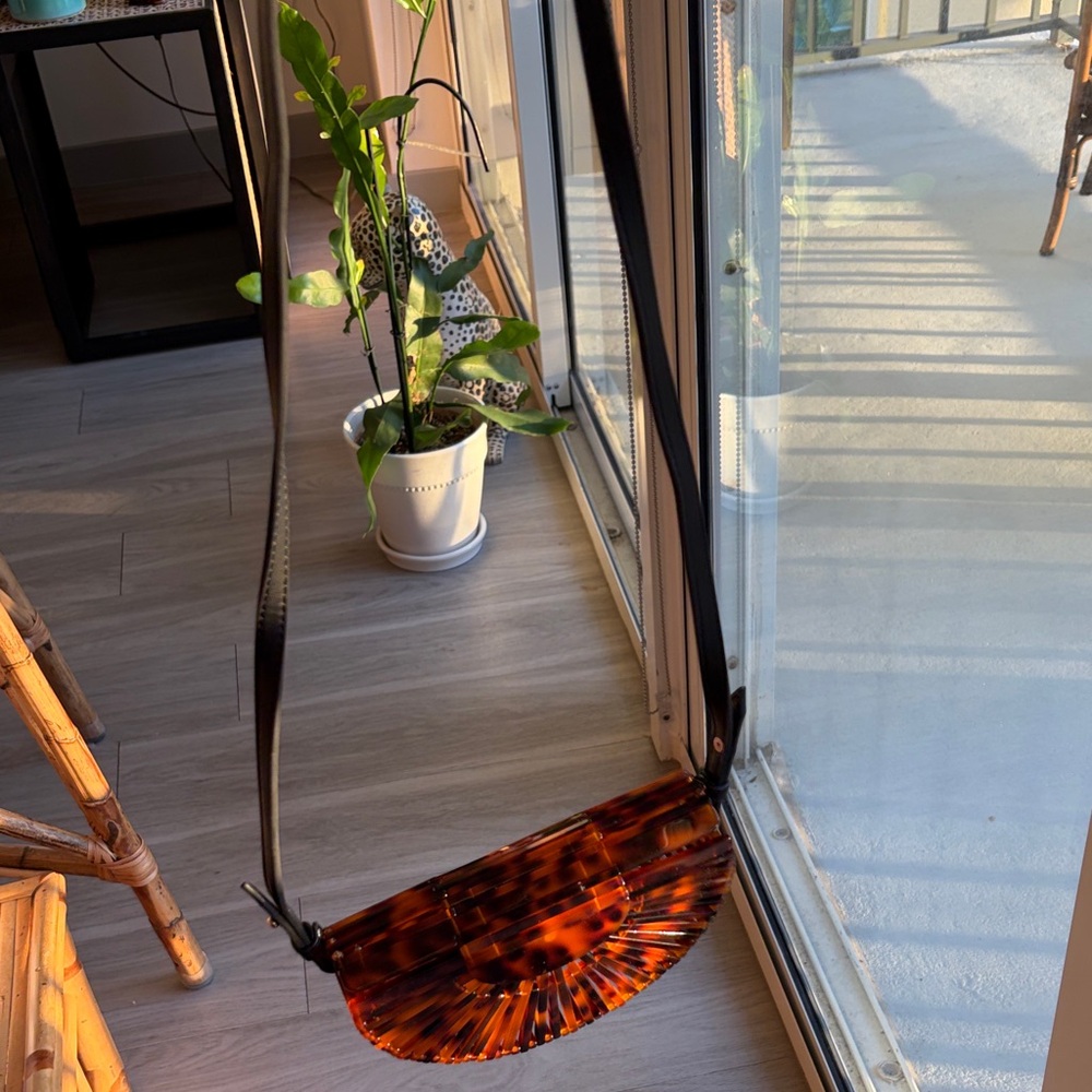 Source Unknown Tortoiseshell Crossbody Bag with B… - image 10